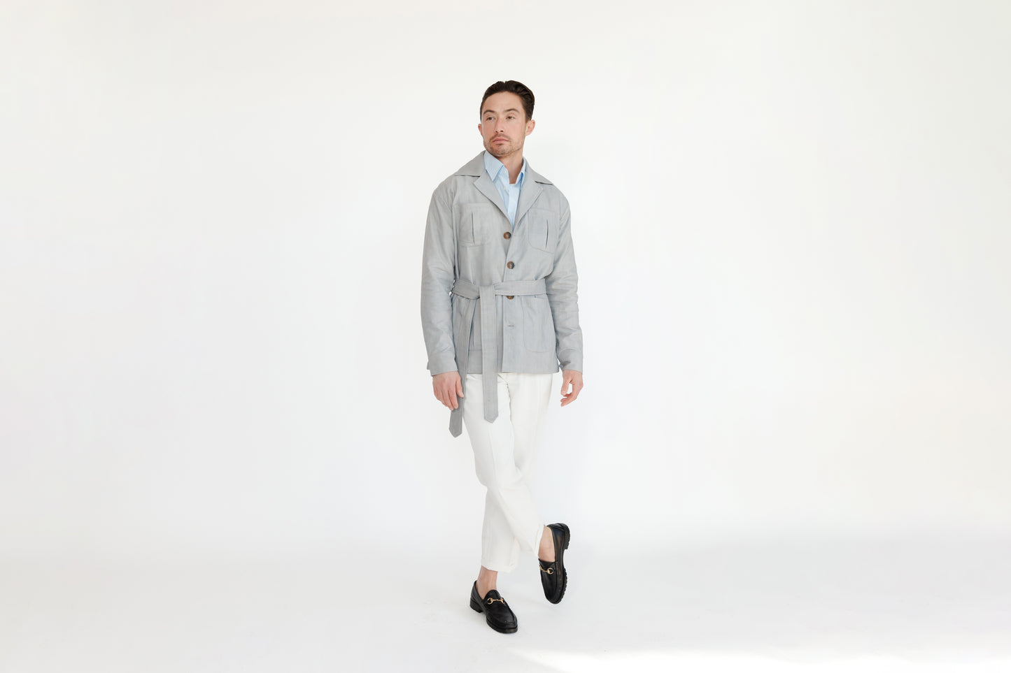 Stone Cloud Grey Safari Jacket