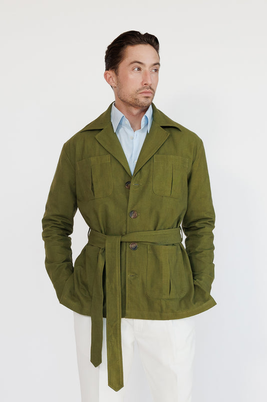 Forest Shade Green Safari Jacket