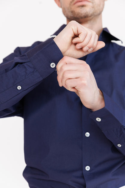Midnight Tide Navy Blue Shirt